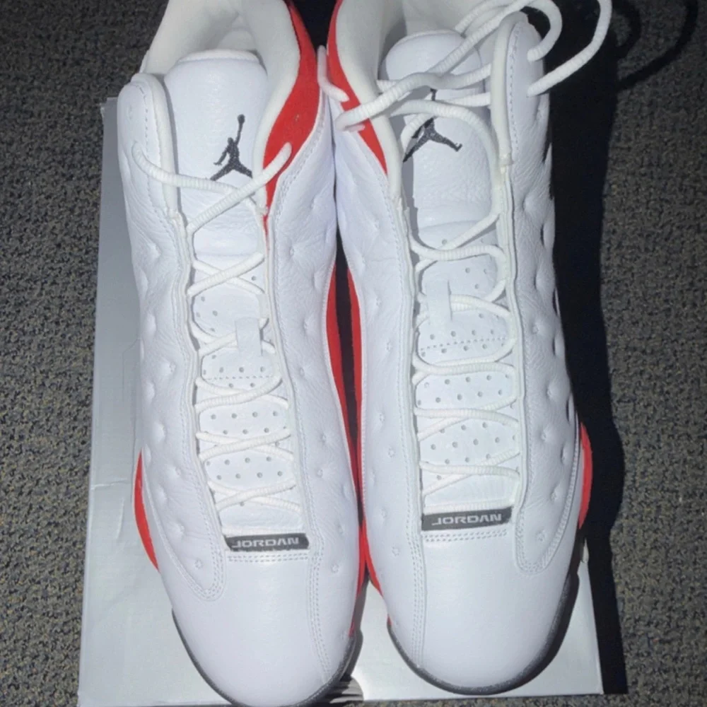 New Nike Air Jordan 13 Retro Chicago White Red Men's Sneakers 414571-102 sz 10